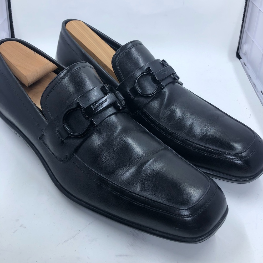 Salvatore Ferragamo Black Loafers